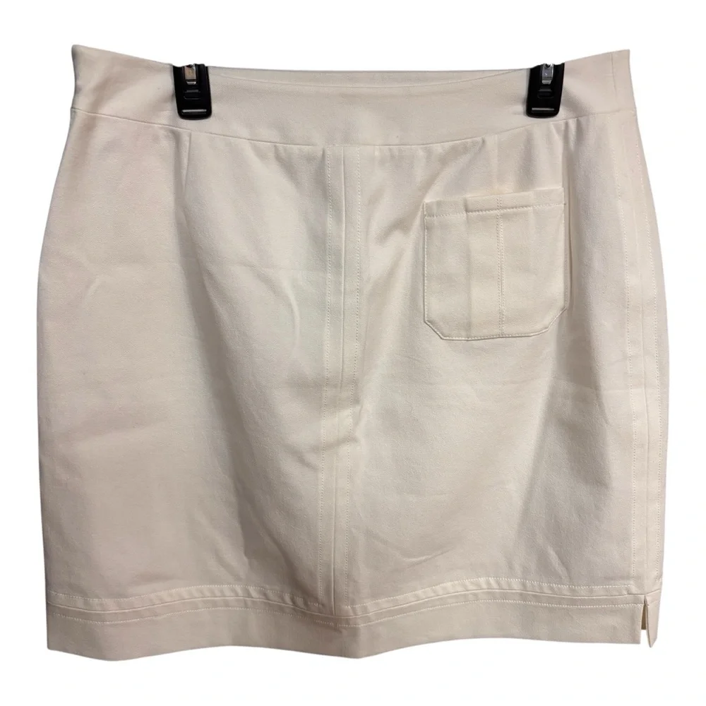 NWT St John Sport White Golf Skort Sz 14 (Fits 12)